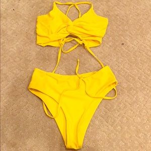 bright yellow two-peice💛